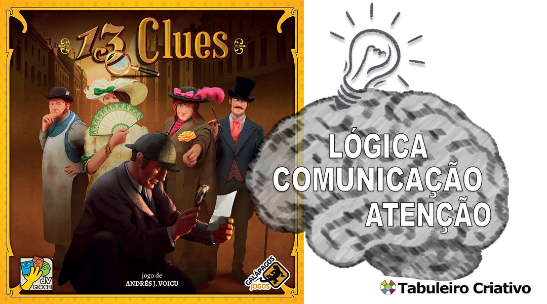 Imagem ilustrativa das habilidades exercitadas durante o jogo 13 Clues