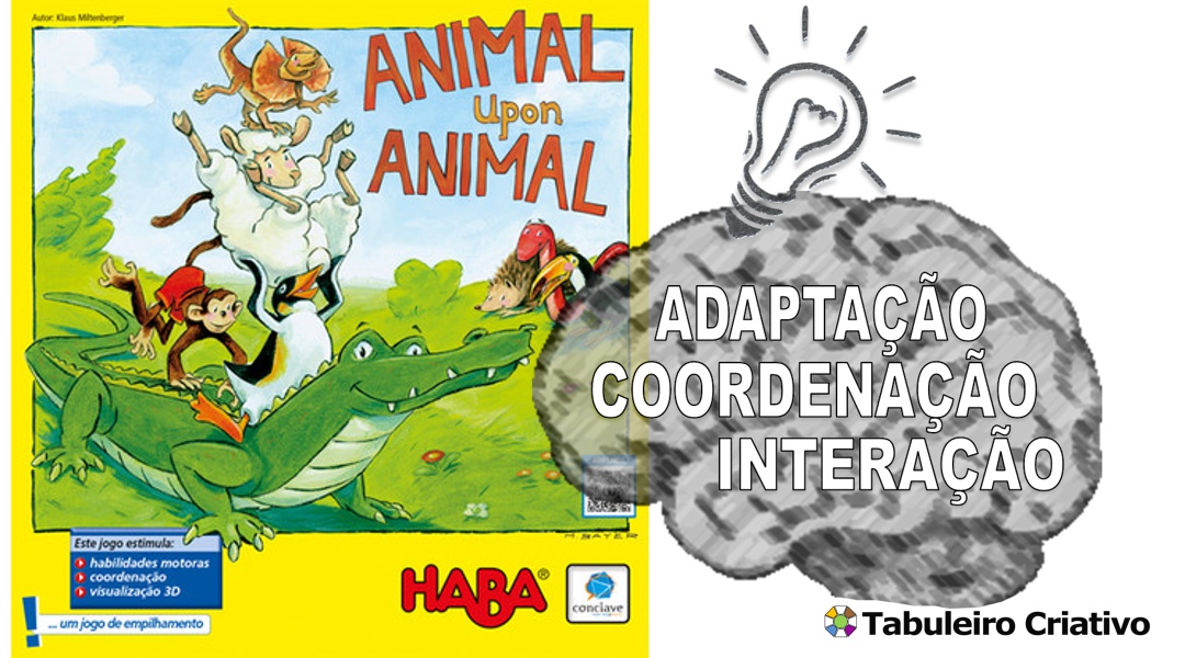 Imagem ilustrativa das habilidades exercitadas durante o jogo Animal Upon Animal 