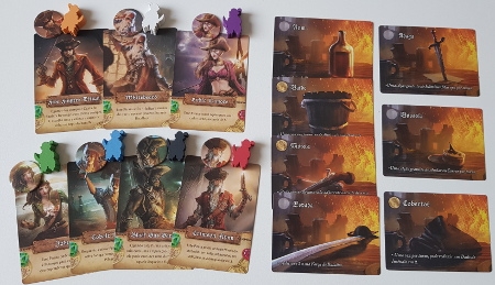 Review Jogo Dead Men Tell No Tales Imagem 1: Cartas de piratas e ítens