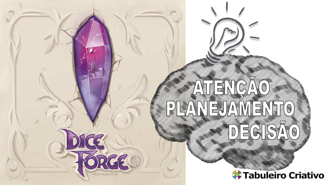 Imagem ilustrativa das habilidades exercitadas durante o jogo Dice Forge