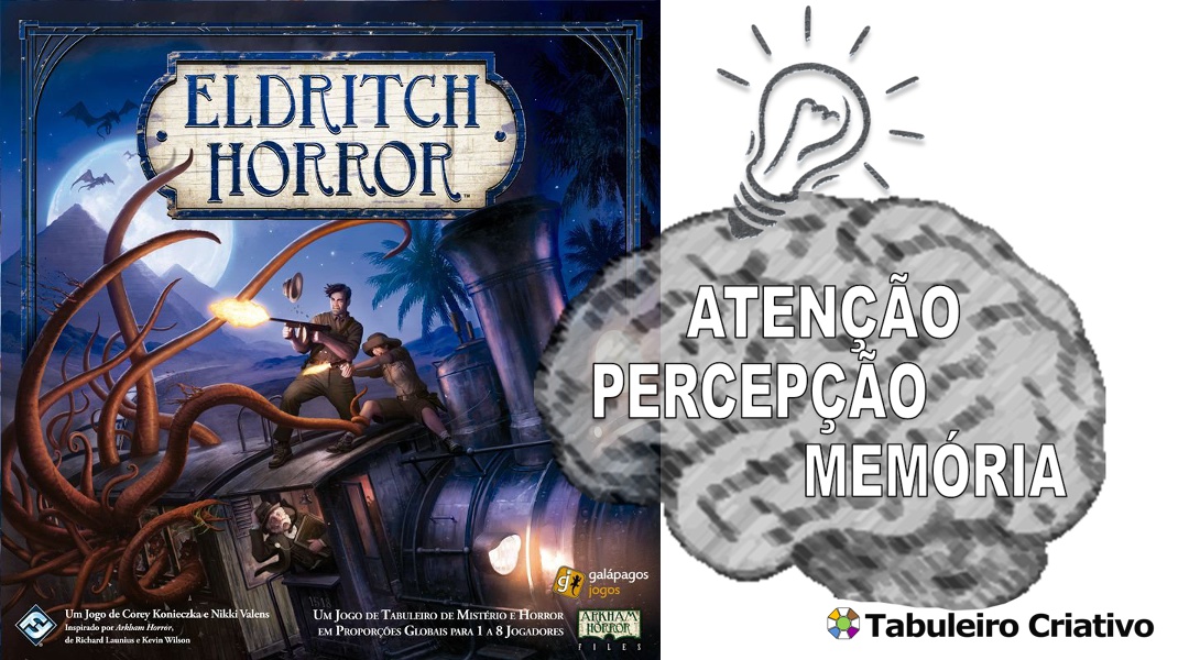 Imagem ilustrativa das habilidades exercitadas durante o jogo Eldritch Horror 