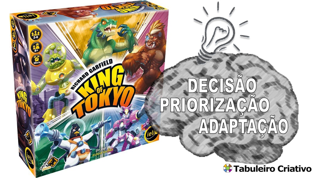 Imagem ilustrativa das habilidades exercitadas durante o jogo King of Tokyo 2.0