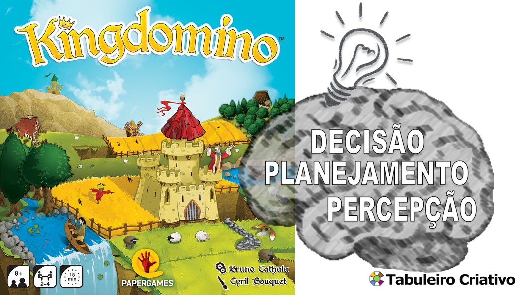 Imagem ilustrativa das habilidades exercitadas durante o jogo Kingdomino 