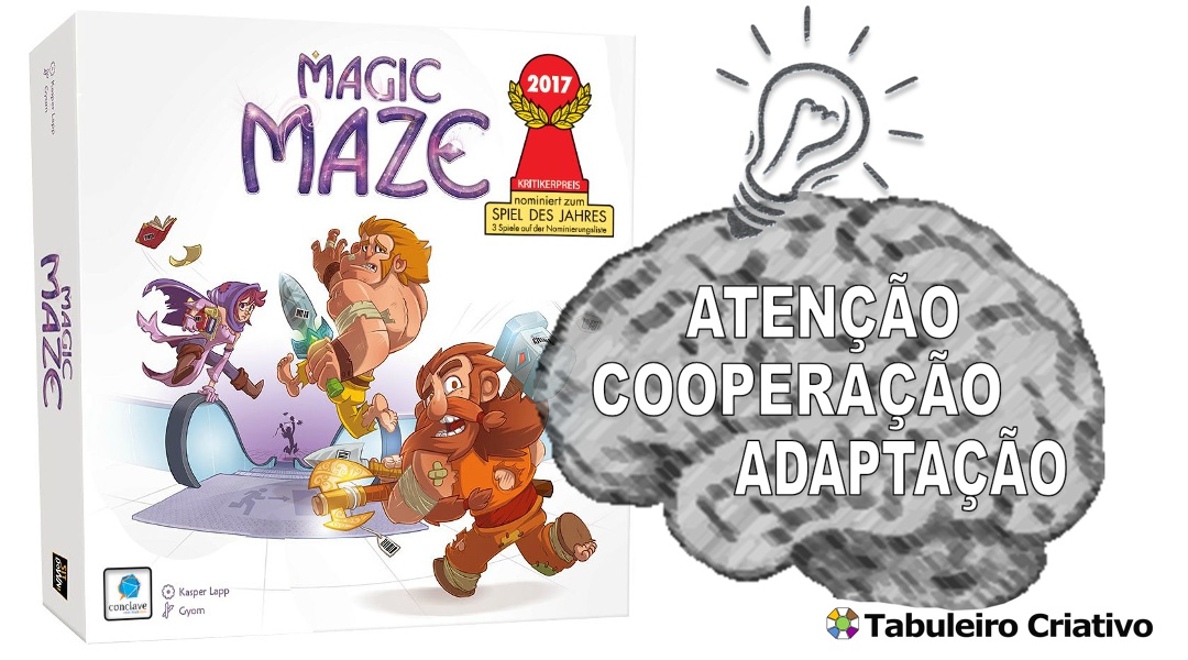 Imagem ilustrativa das habilidades exercitadas durante o jogo Magic Maze 