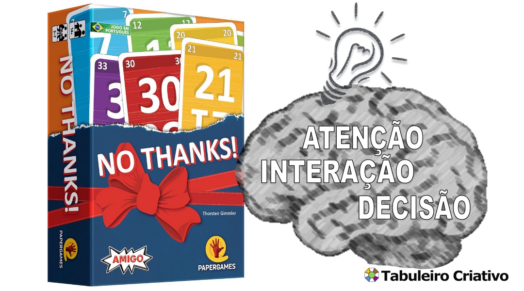 Imagem ilustrativa das habilidades exercitadas durante o jogo No Thanks!