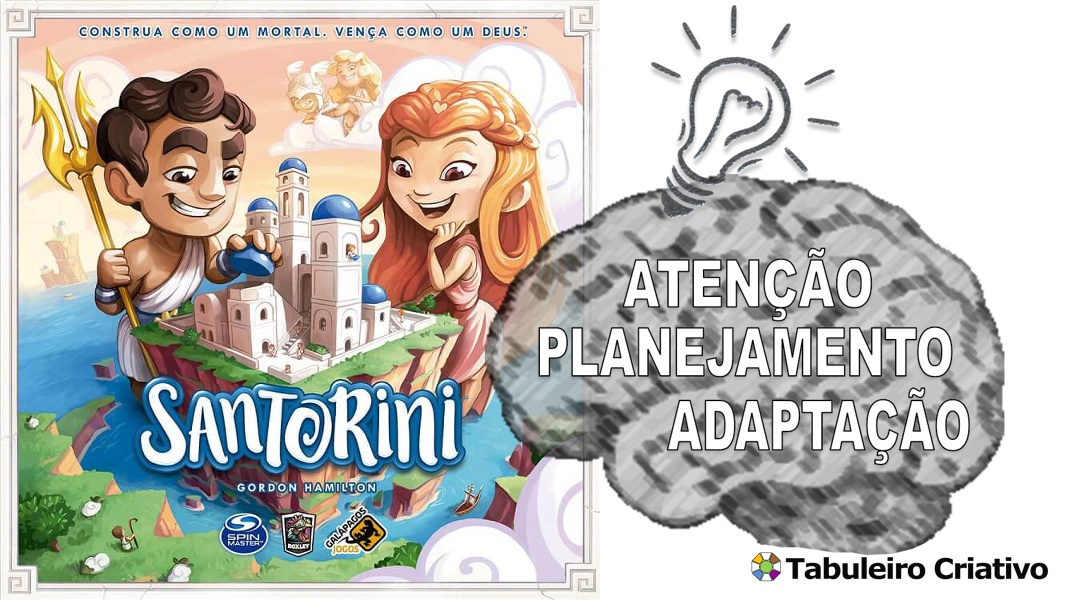 Imagem ilustrativa das habilidades exercitadas durante o jogo Santorini