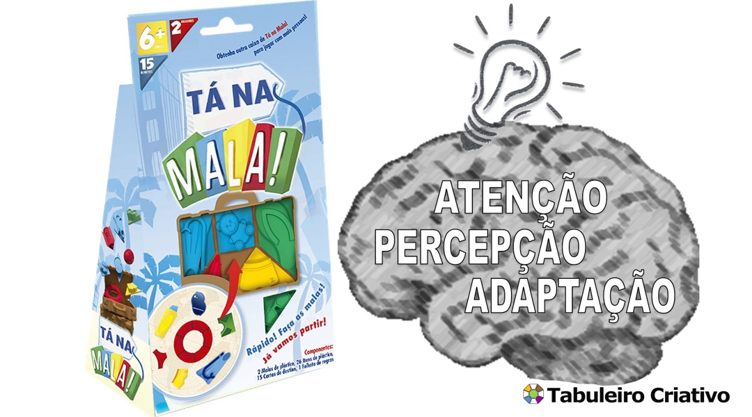 Imagem ilustrativa das habilidades exercitadas durante o jogo Tá na Mala
