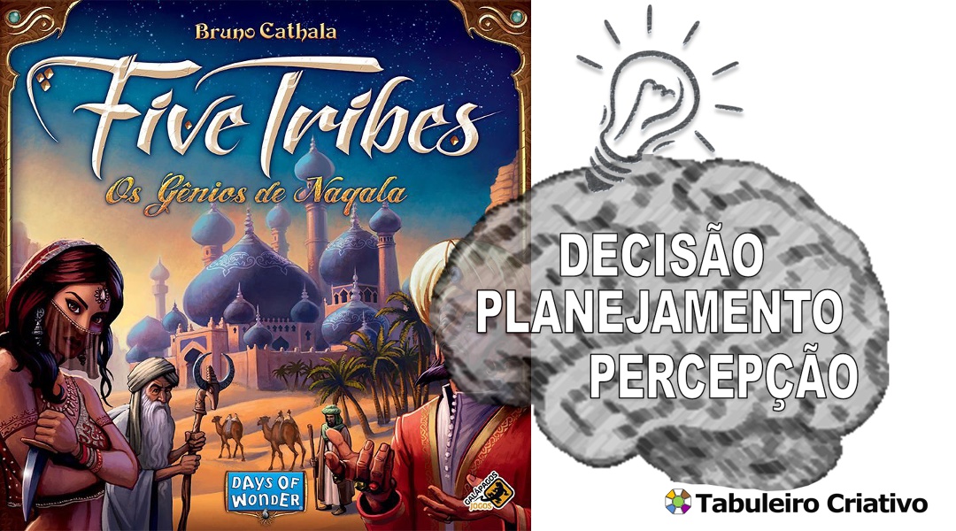Imagem ilustrativa das habilidades exercitadas durante o jogo Five Tribes 